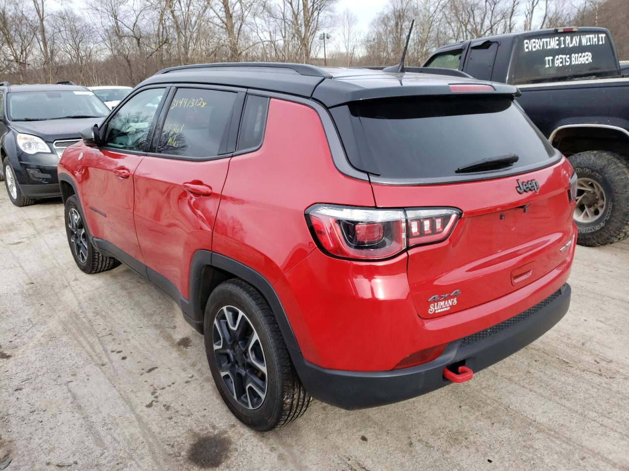 Photo 3 from auction – 2020 JEEP COMPASS TR with VIN 3C4NJDDB0LT118983