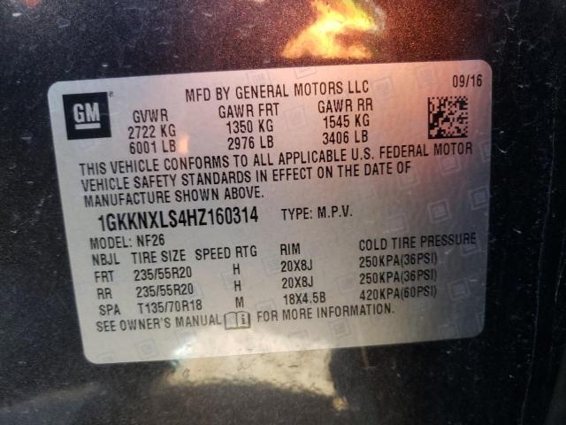 Photo 10 from auction – 2017 GMC ACADIA DEN with VIN 1GKKNXLS4HZ160314