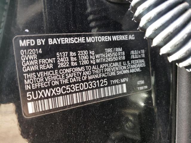 Photo 10 from auction – 2014 BMW X3 XDRIVE2 with VIN 5UXWX9C53E0D33125