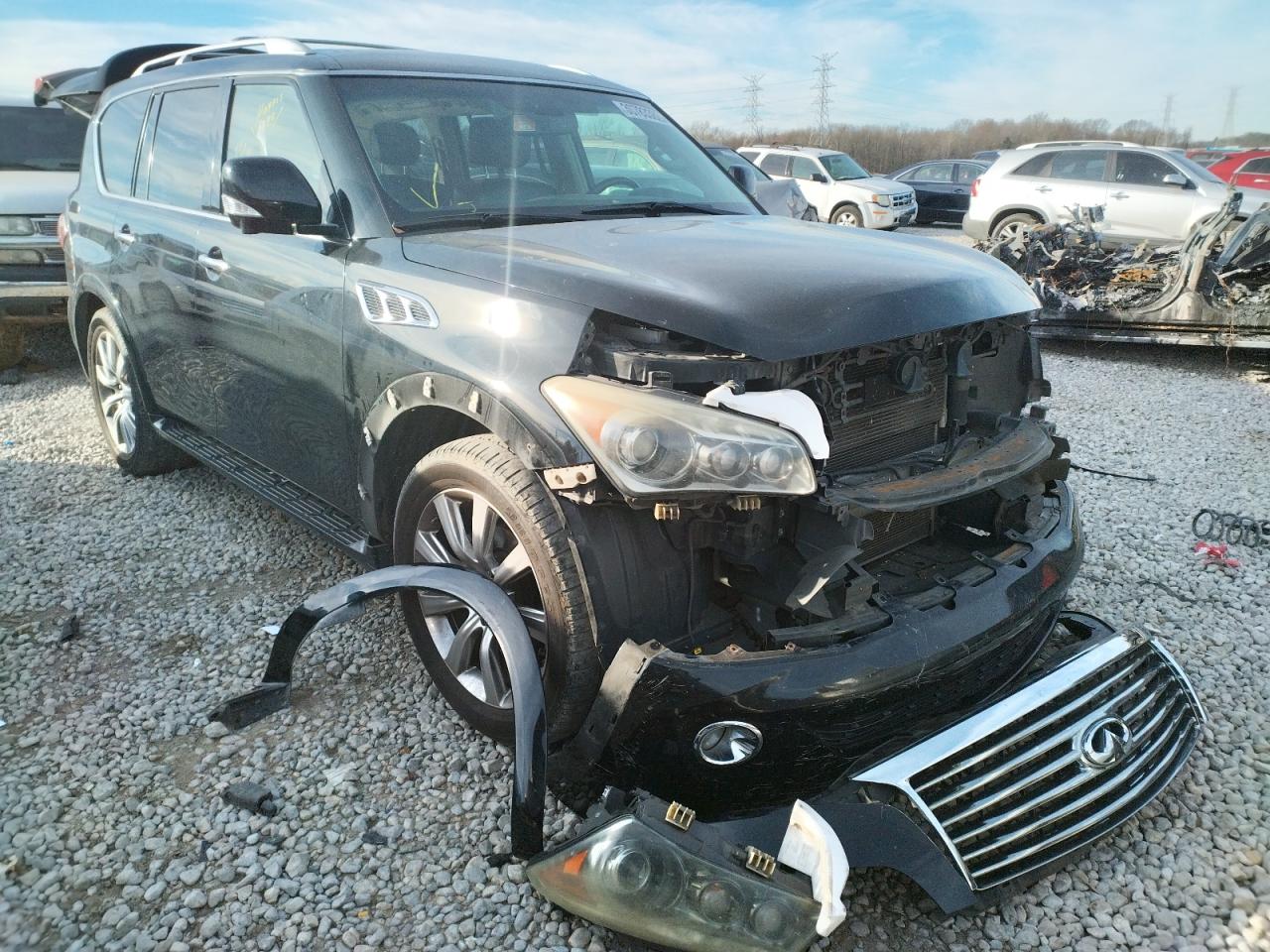 INFINITI QX56 2012 with VIN JN8AZ2NF7C9516136 - Photo from auction