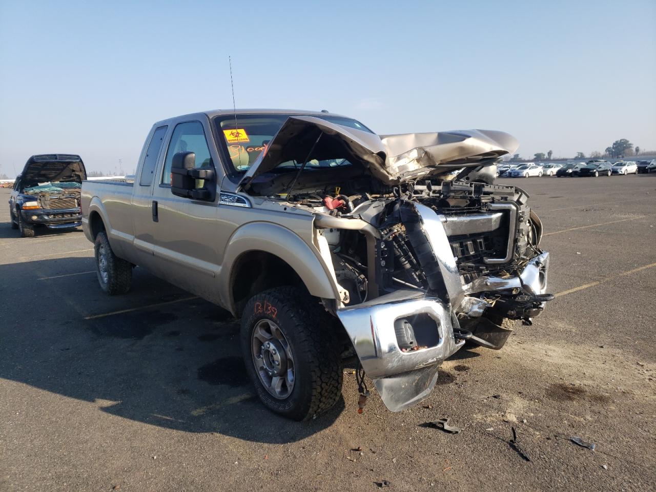 FORD F250 SUPER 2014 with VIN 1FT7X2B6XEEA48123 - Photo from auction