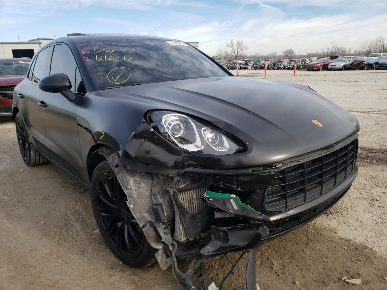 PORSCHE MACAN S 2017 with VIN WP1AB2A55HLB16212 - Photo from auction