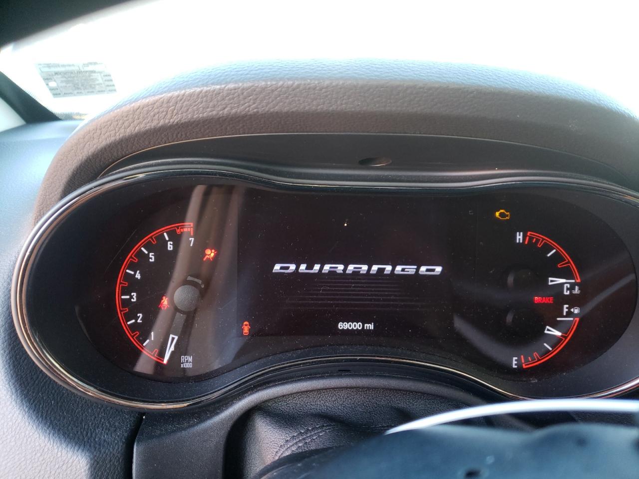 Photo 8 from auction – 2018 DODGE DURANGO GT with VIN 1C4RDJDG4JC101941