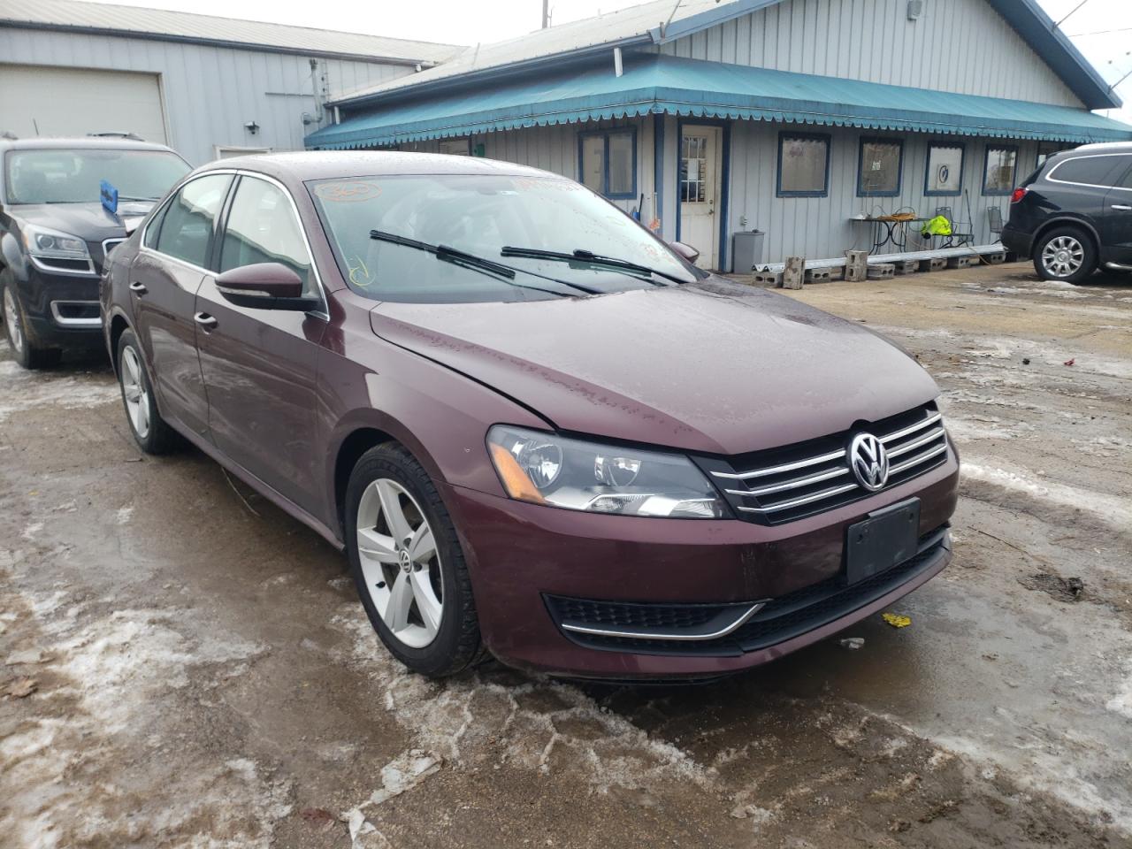 VOLKSWAGEN PASSAT SE 2012 with VIN 1VWBH7A35CC063405 - Photo from auction
