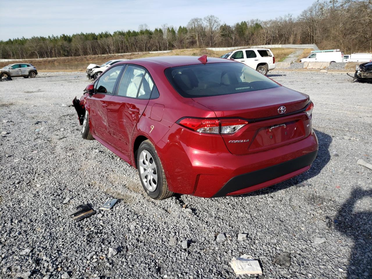 Photo 3 from auction – 2022 TOYOTA COROLLA LE with VIN JTDEPMAE1NJ210451