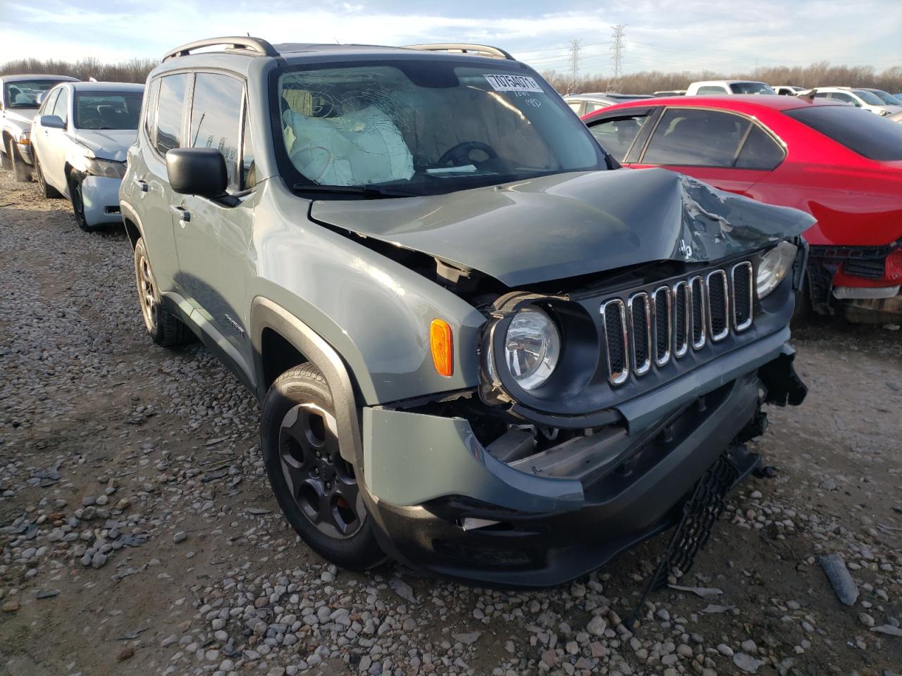 JEEP RENEGADE S 2017 with VIN ZACCJAAB6HPE52816 - Photo from auction