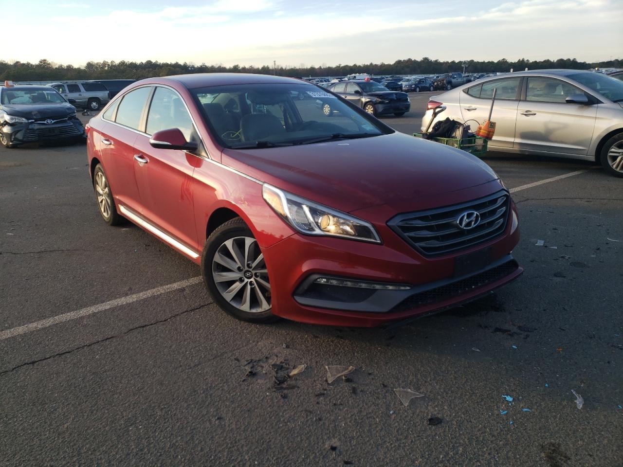 HYUNDAI SONATA SPO 2016 with VIN 5NPE34AF6GH325112 - Photo from auction