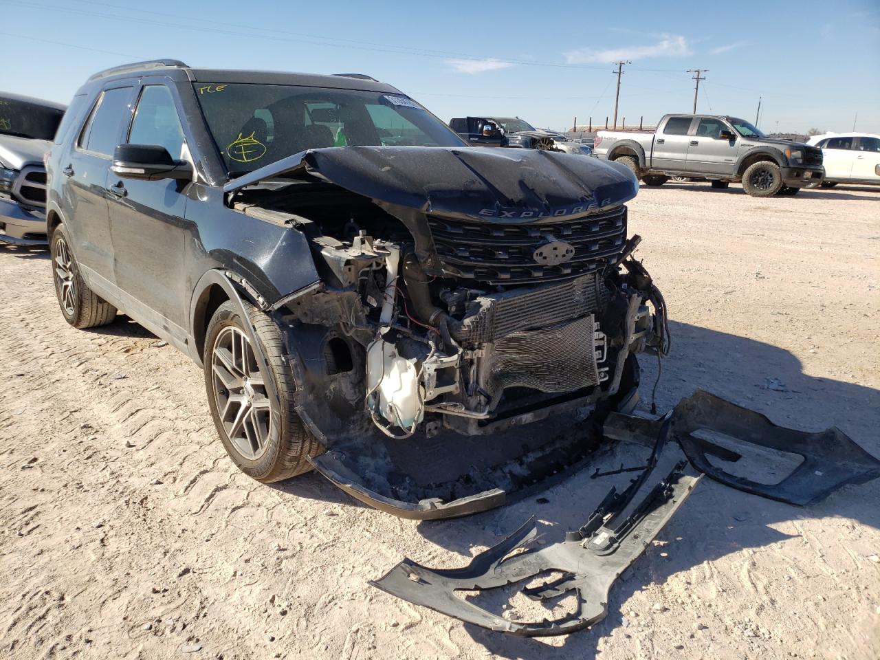 FORD EXPLORER S 2016 with VIN 1FM5K8GT4GGD26377 - Photo from auction