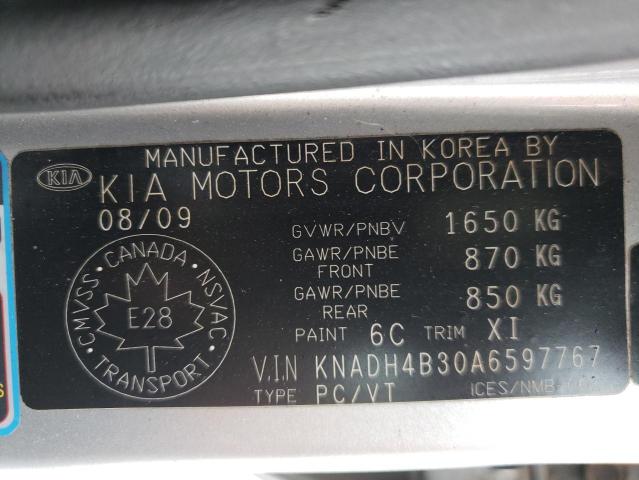 Zdjęcie 10 z aukcji – 2010 KIA RIO LX z VIN KNADH4B30A6597767