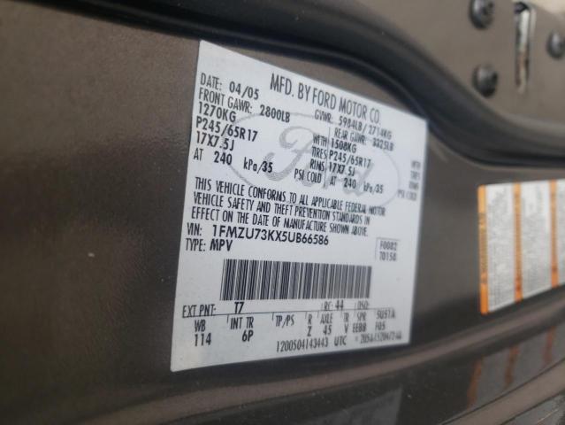Photo 10 from auction – 2005 FORD EXPLORER X with VIN 1FMZU73KX5UB66586