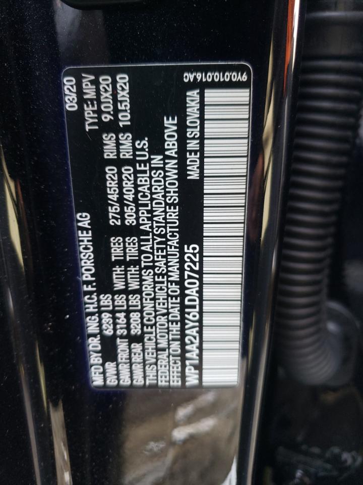 Photo 10 from auction – 2020 PORSCHE CAYENNE with VIN WP1AA2AY6LDA07225