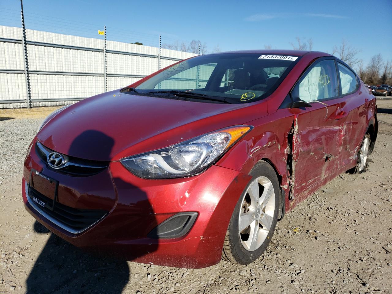 Photo 10 from auction – 2013 HYUNDAI ELANTRA GL with VIN 5NPDH4AE2DH404356