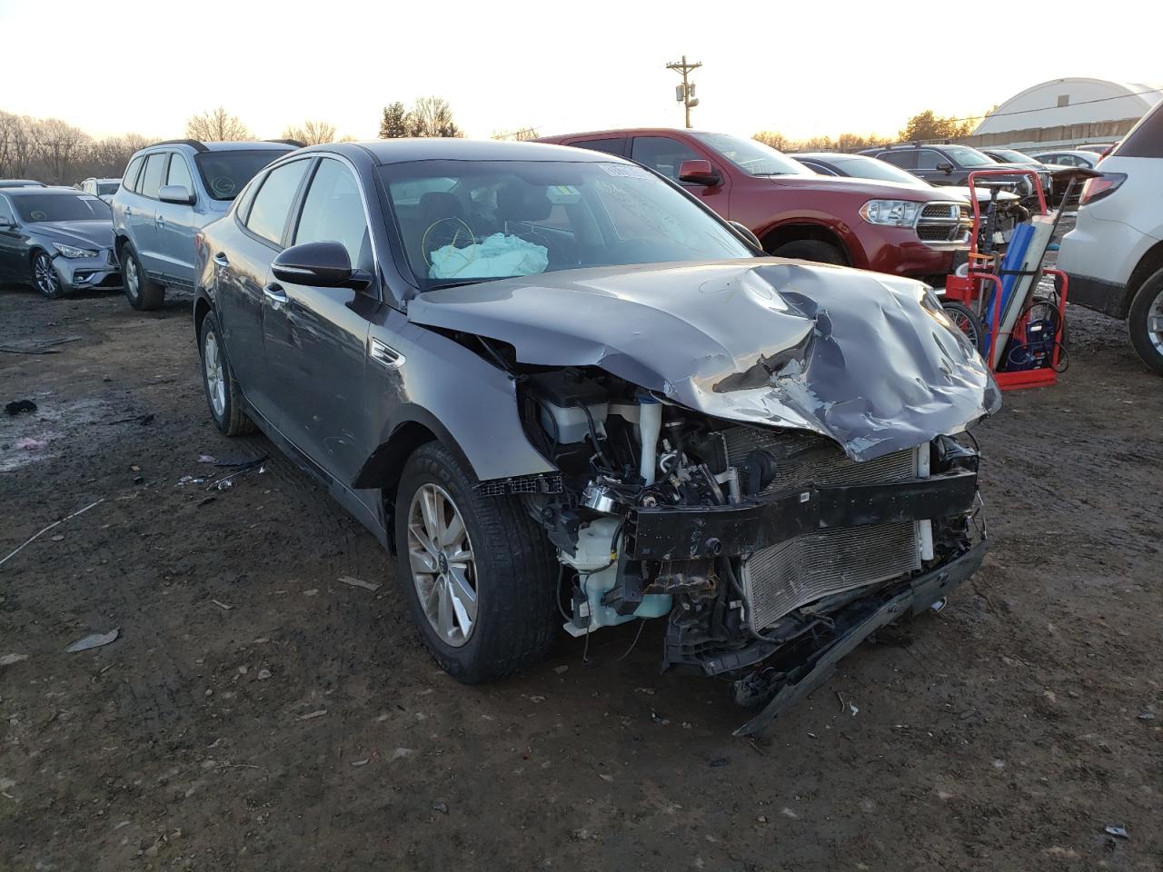 KIA OPTIMA LX 2018 with VIN KNAGT4L33J5234668 - Photo from auction