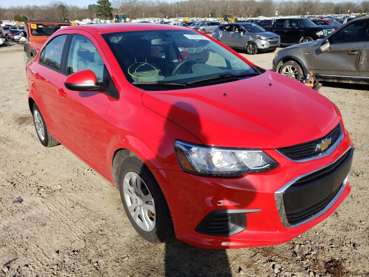CHEVROLET SONIC LS 2017 with VIN 1G1JB5SH1H4135760 - Photo from auction
