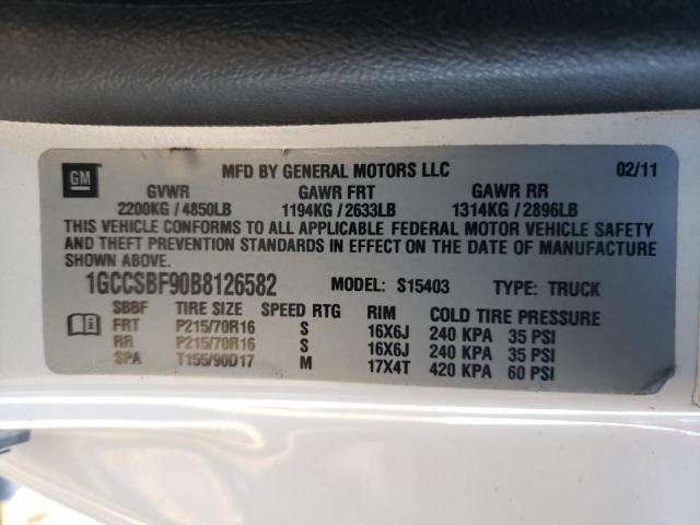Photo 10 from auction – 2011 CHEVROLET COLORADO with VIN 1GCCSBF90B8126582
