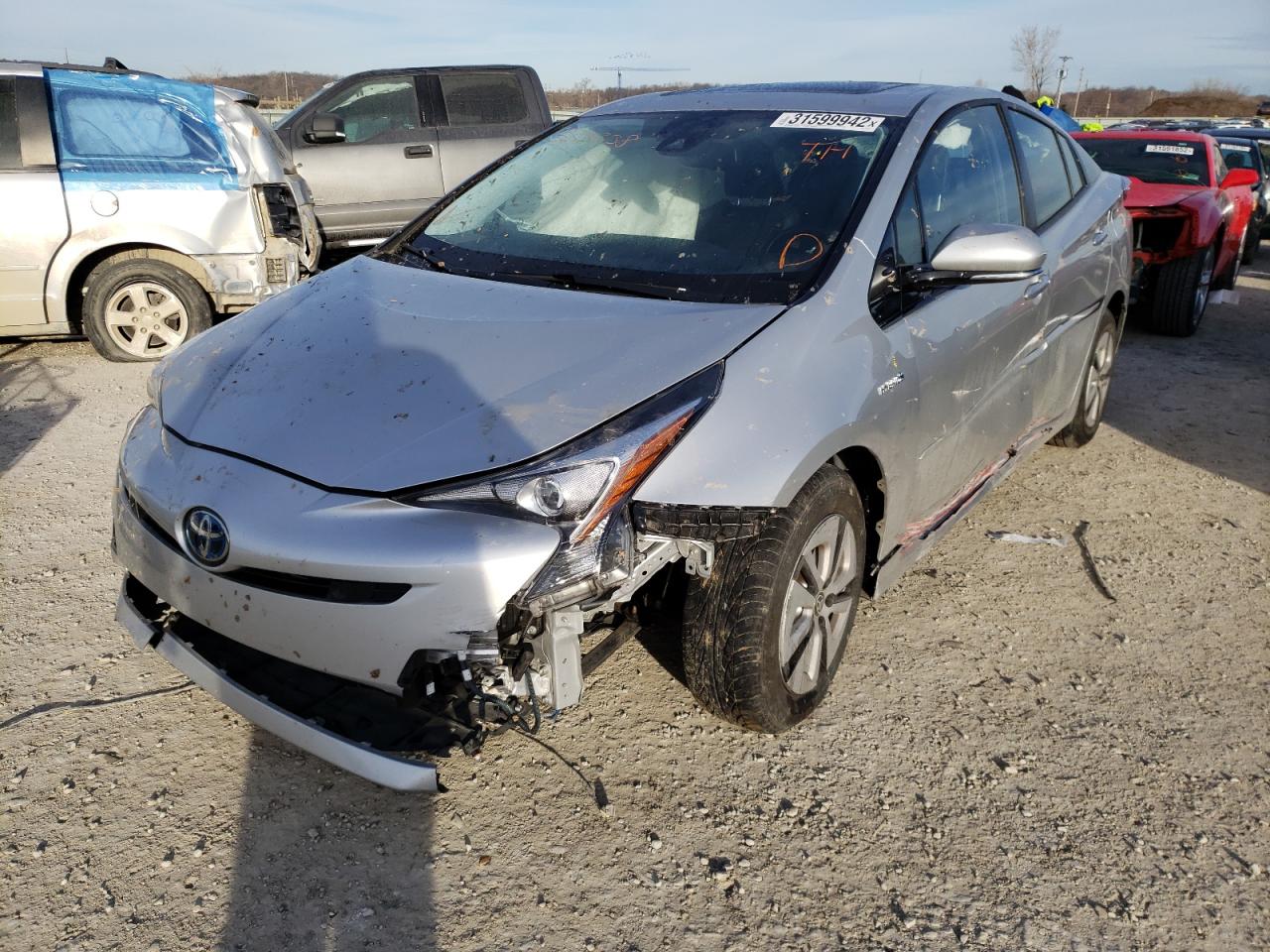 Photo 2 from auction – 2017 TOYOTA PRIUS with VIN JTDKARFU6H3533338