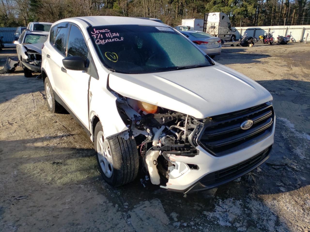 FORD ESCAPE S 2017 with VIN 1FMCU0F74HUD48194 - Photo from auction