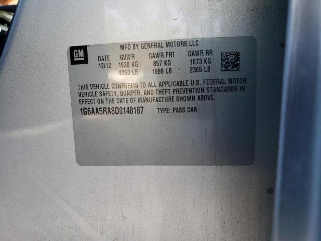 Photo 10 from auction – 2013 CADILLAC ATS with VIN 1G6AA5RA8D0148187