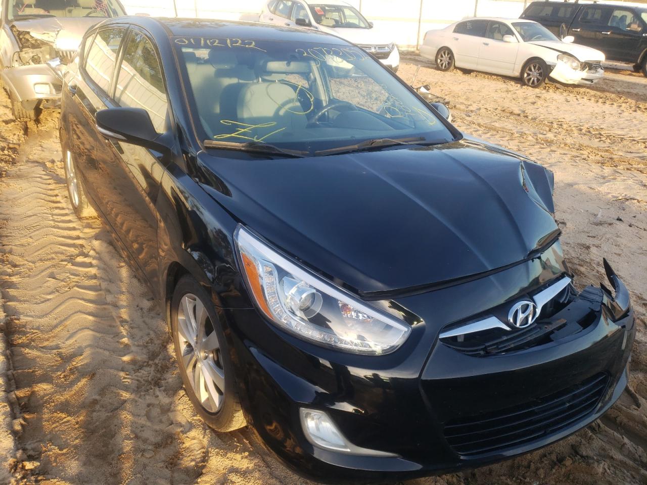 HYUNDAI ACCENT GLS 2014 with VIN KMHCU5AE0EU160402 - Photo from auction