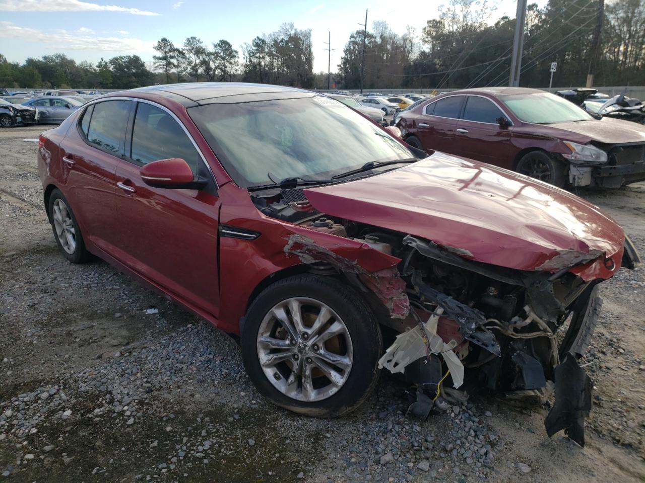 KIA OPTIMA EX 2012 with VIN 5XXGN4A72CG086272 - Photo from auction