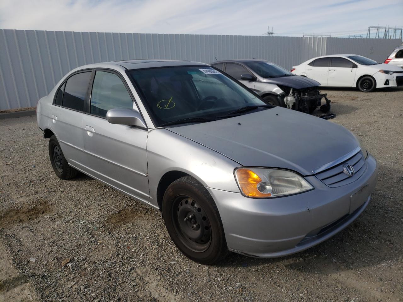 HONDA CIVIC EX 2002 with VIN 2HGES26792H504823 - Photo from auction