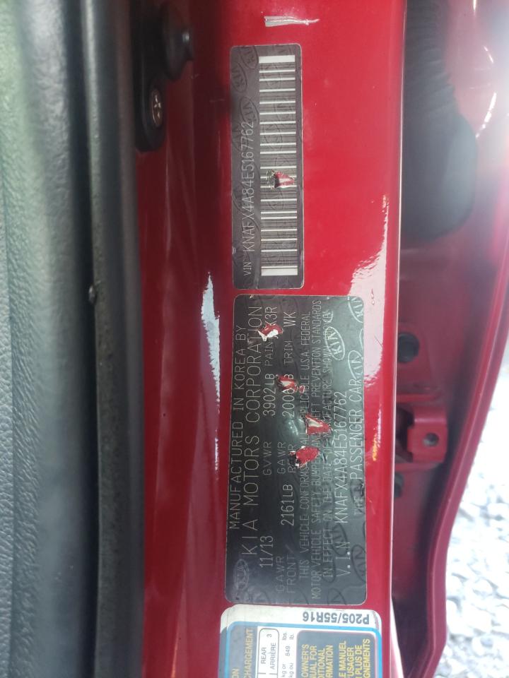 Photo 10 from auction – 2014 KIA FORTE EX with VIN KNAFX4A84E5167762