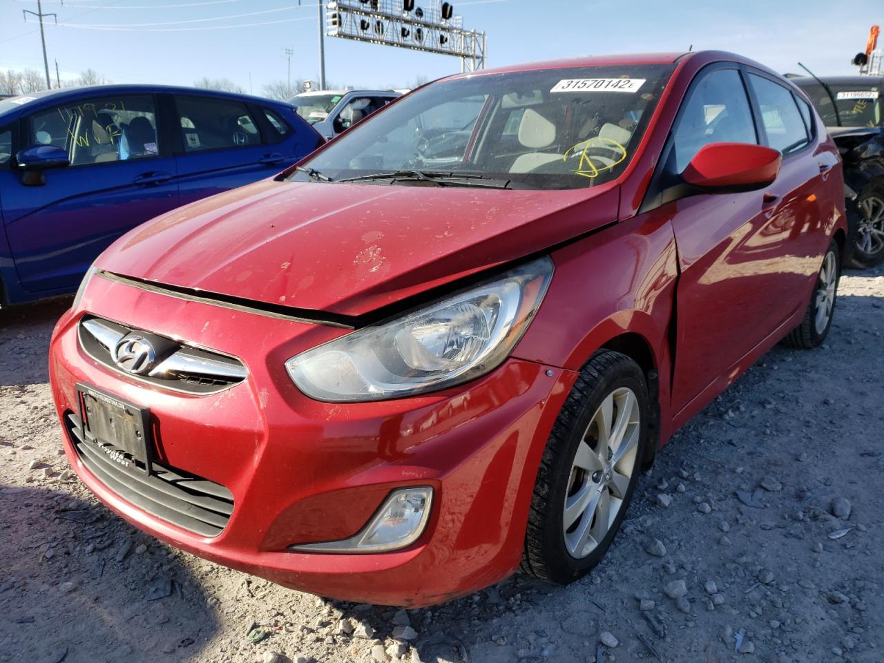 Photo 2 from auction – 2012 HYUNDAI ACCENT GLS with VIN KMHCU5AE4CU022939