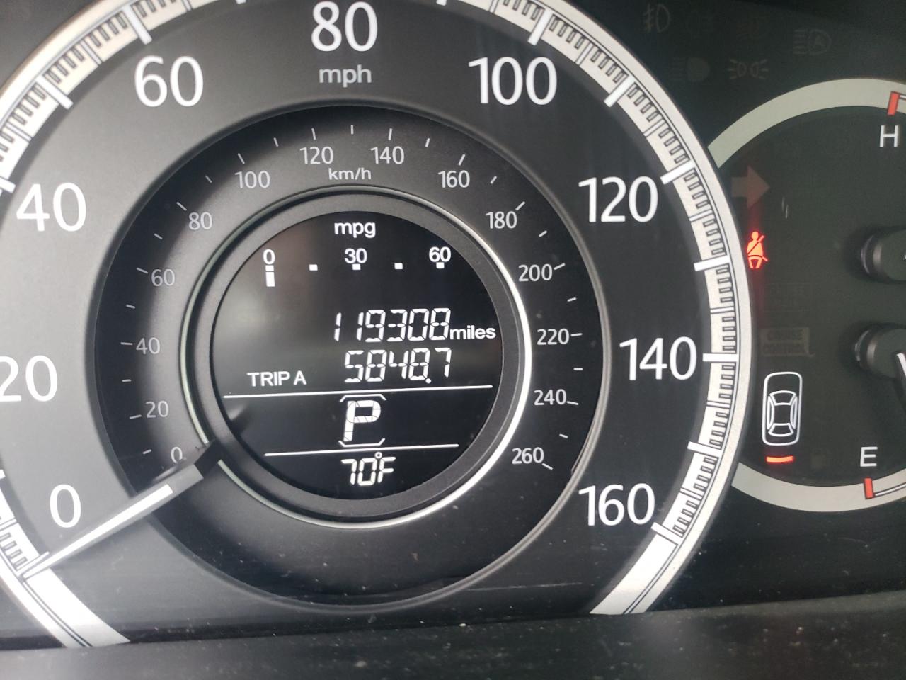 Photo 8 from auction – 2013 HONDA ACCORD EX with VIN 1HGCR2F78DA149003