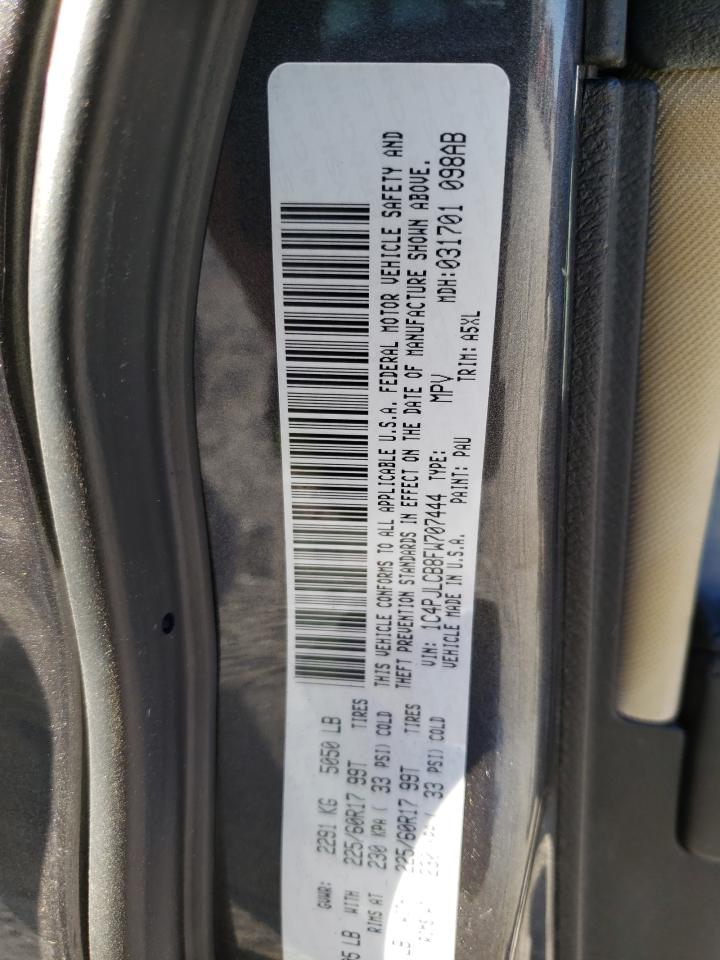 Photo 10 from auction – 2015 JEEP CHEROKEE L with VIN 1C4PJLCB8FW707444