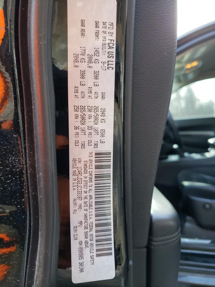 Photo 10 from auction – 2018 DODGE DURANGO GT with VIN 1C4RDJDG2JC133187