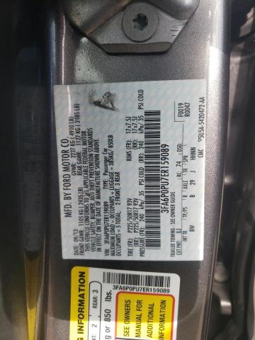 Photo 10 from auction – 2014 FORD FUSION with VIN 3FA6P0PU7ER159089