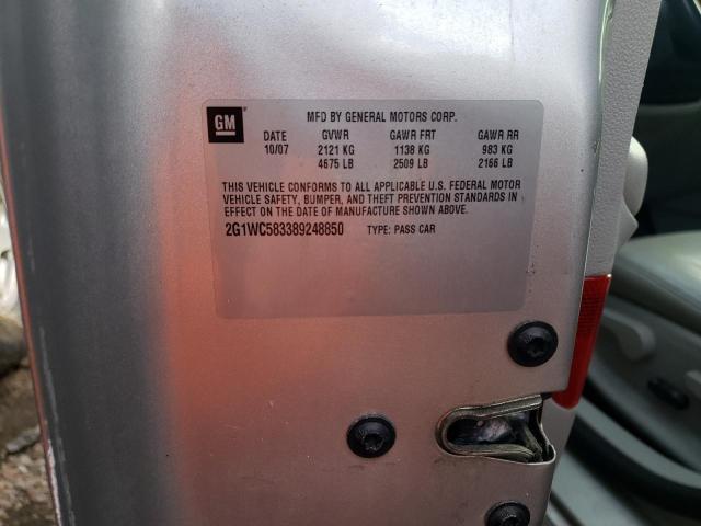 Photo 10 from auction – 2008 CHEVROLET IMPALA LT with VIN 2G1WC583389248850