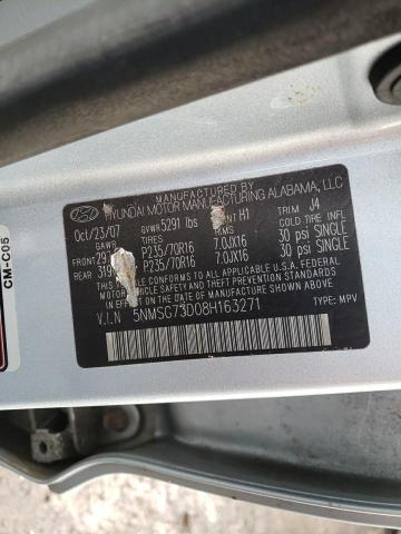 Photo 10 from auction – 2008 HYUNDAI SANTA FE G with VIN 5NMSG73D08H163271