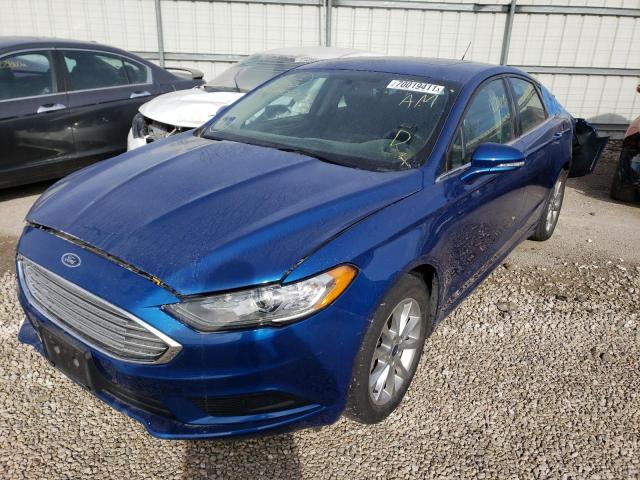Photo 2 from auction – 2017 FORD FUSION SE with VIN 3FA6P0HD7HR329051