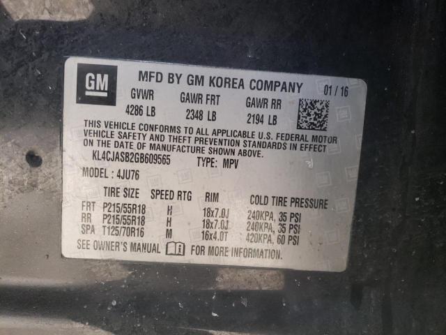 Photo 10 from auction – 2016 BUICK ENCORE with VIN KL4CJASB2GB609565