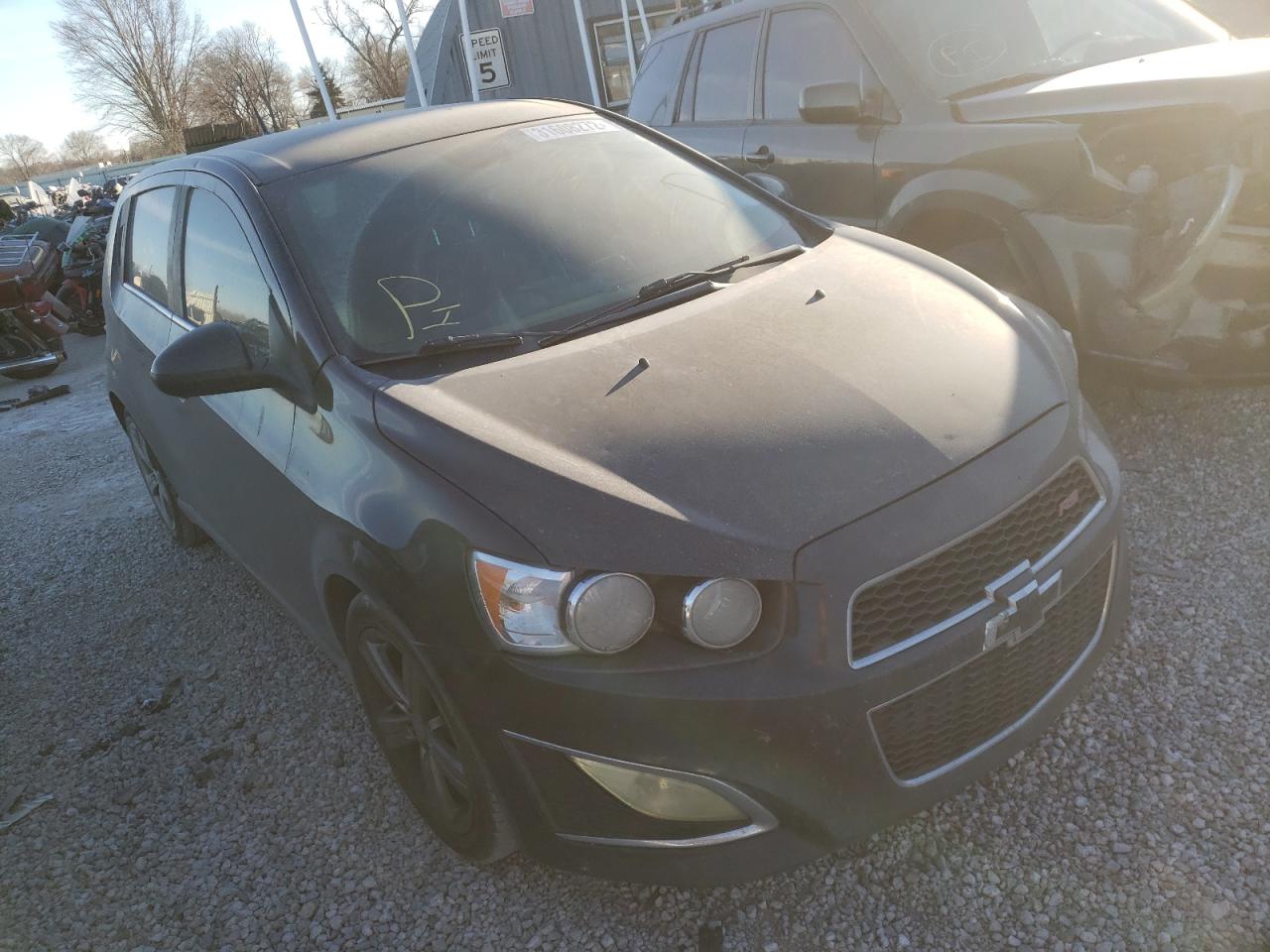 CHEVROLET SONIC RS 2013 with VIN 1G1JH6SB0D4220440 - Photo from auction