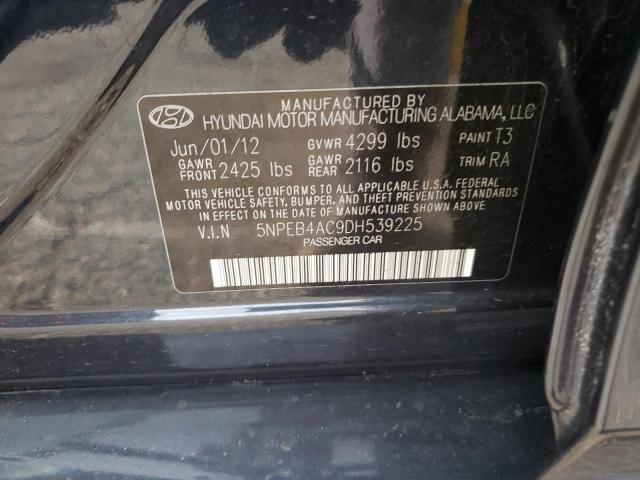 Photo 10 from auction – 2013 HYUNDAI SONATA GLS with VIN 5NPEB4AC9DH539225
