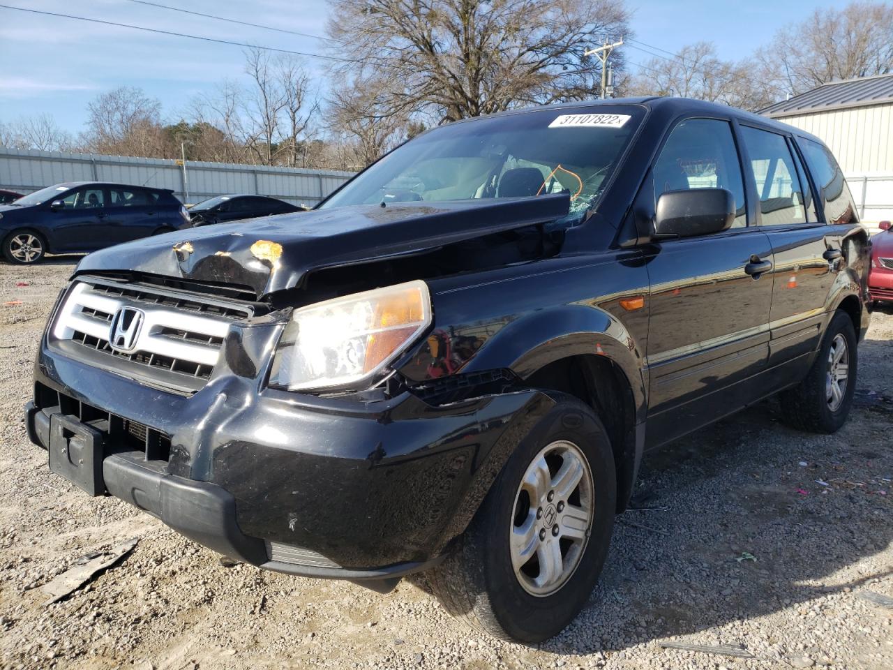 Photo 15 from auction – 2007 HONDA PILOT LX with VIN 5FNYF28147B019091