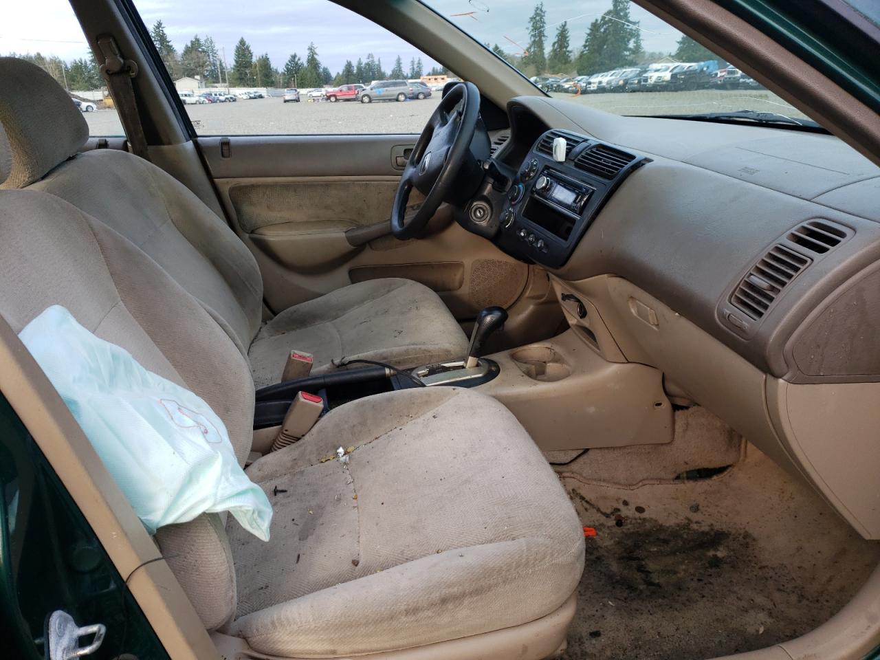 Photo 5 from auction – 2001 HONDA CIVIC EX with VIN 1HGES267X1L009094
