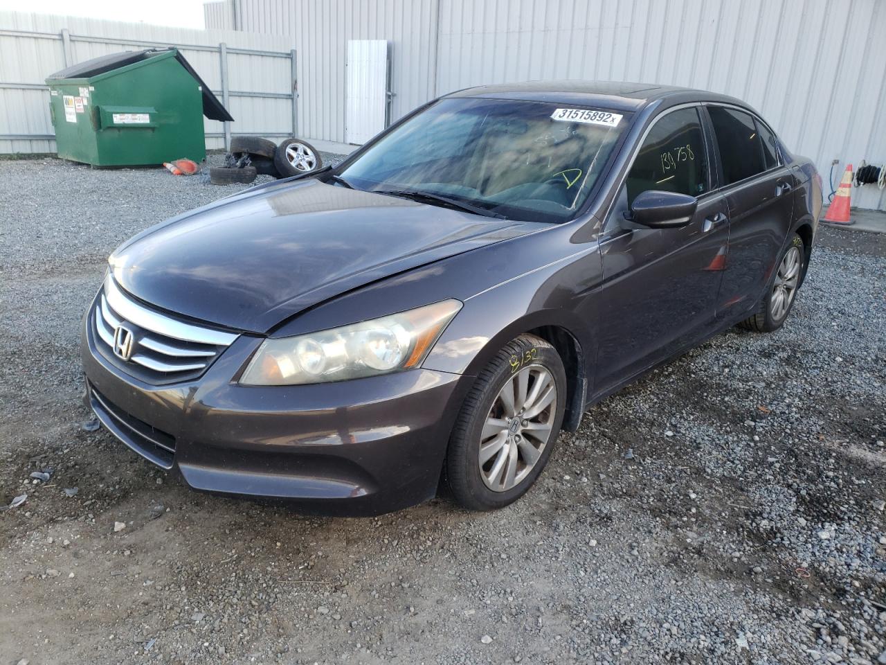 Photo 2 from auction – 2011 HONDA ACCORD EX with VIN 1HGCP2F72BA098486