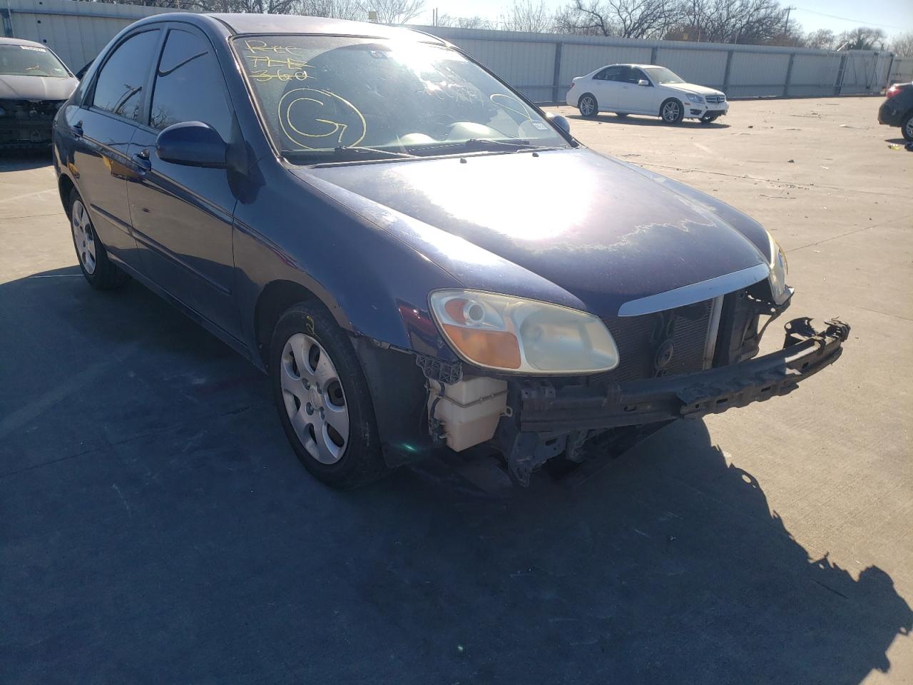 KIA SPECTRA 2008 with VIN KNAFE121485568206 - Photo from auction