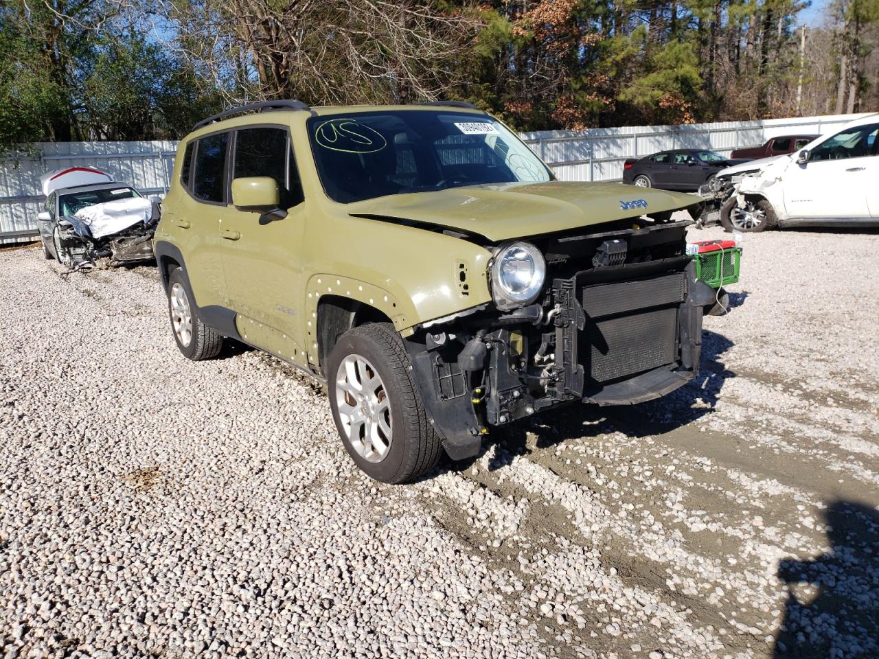 JEEP RENEGADE L 2015 with VIN ZACCJBBT0FPB64952 - Photo from auction