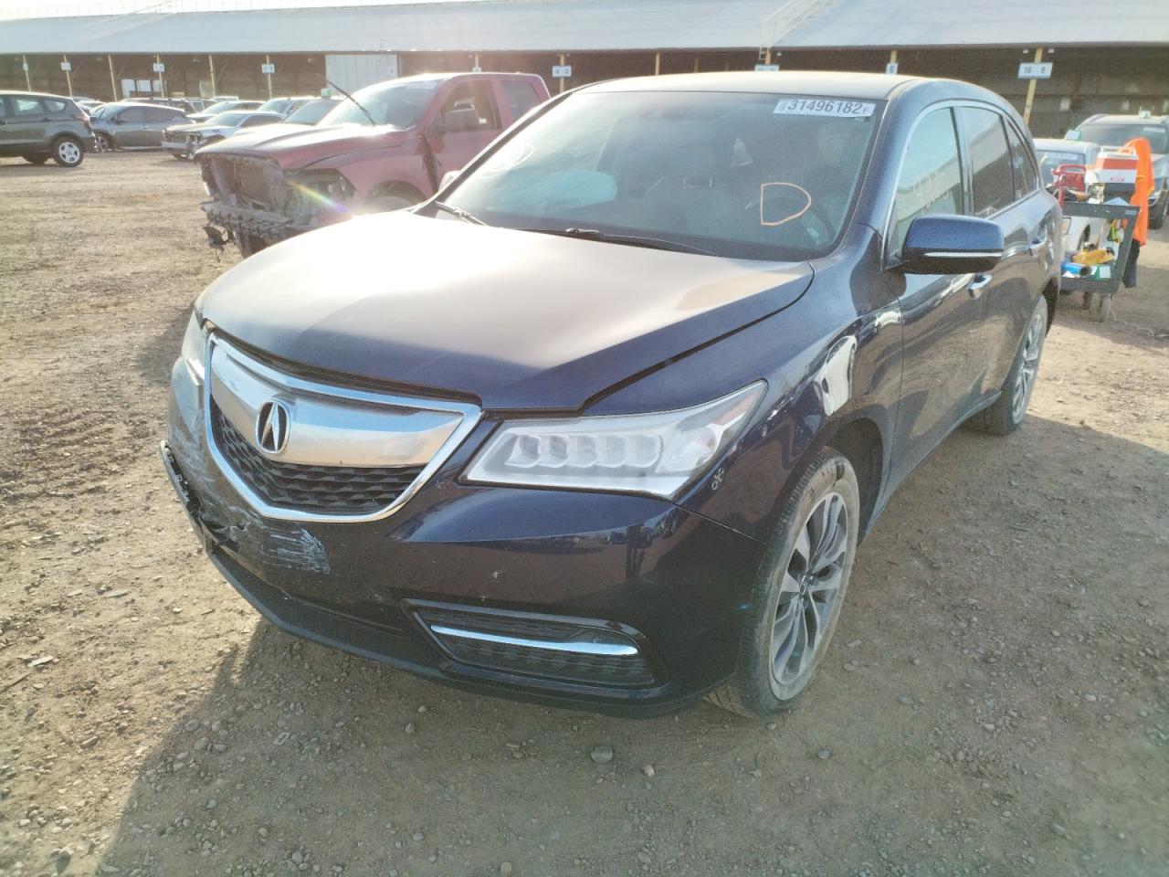 Photo 2 from auction – 2014 ACURA MDX TECHNO with VIN 5FRYD3H43EB014501