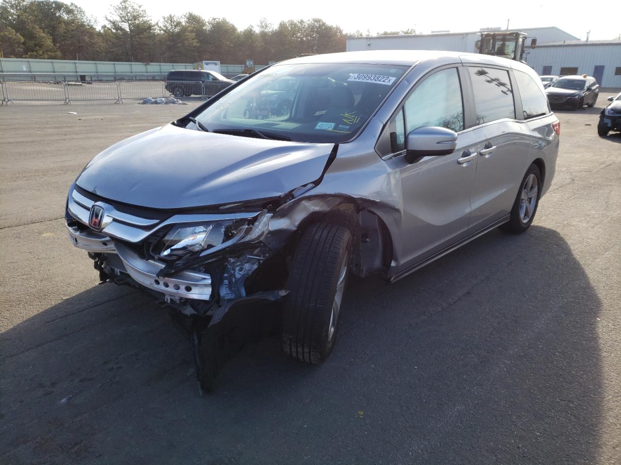 HONDA ODYSSEY EX 2018 with VIN 5FNRL6H75JB065349 - Photo from auction