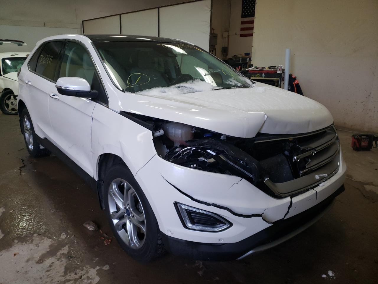 FORD EDGE TITAN 2015 with VIN 2FMPK4K84FBB30496 - Photo from auction