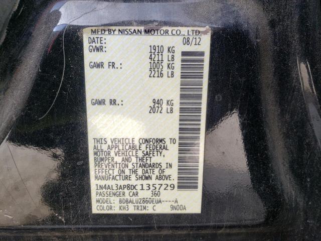 Photo 10 from auction – 2013 NISSAN ALTIMA 2.5 with VIN 1N4AL3AP8DC135729