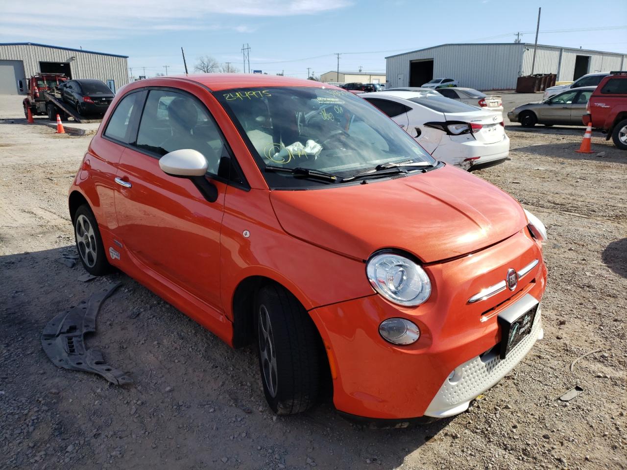 FIAT 500 ELECTR 2014 with VIN 3C3CFFGE4ET244975 - Photo from auction
