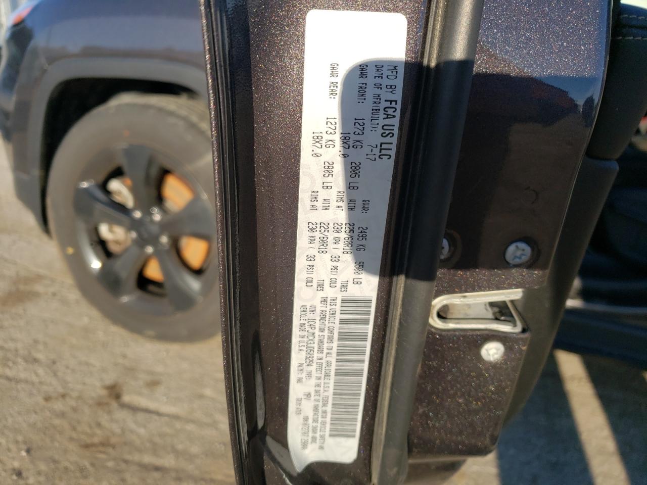 Foto 10 de la subasta – 2018 JEEP CHEROKEE con VIN 1C4PJMCX3JD509294