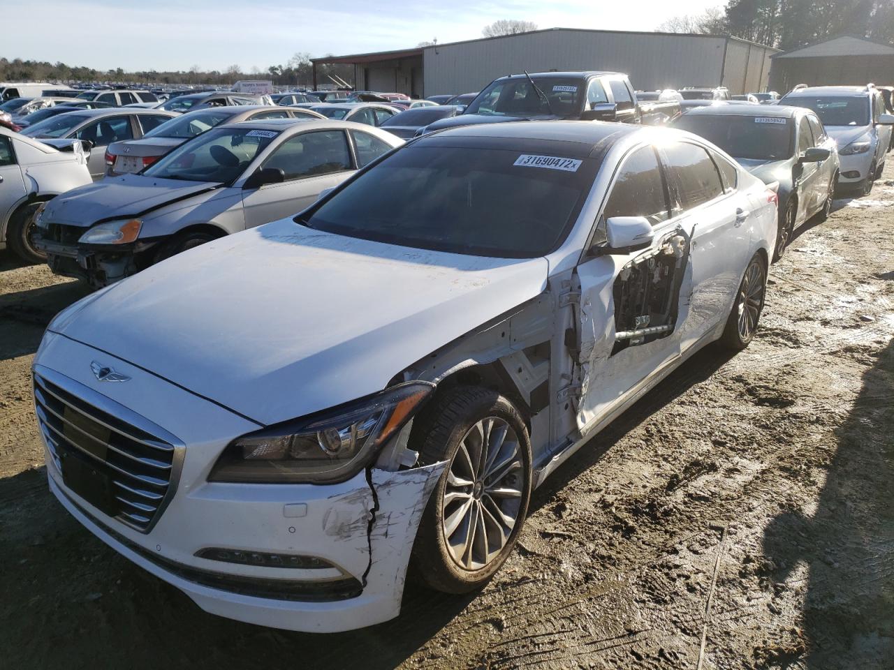 Photo 2 from auction – 2017 GENESIS G80 BASE with VIN KMHGN4JE1HU207238