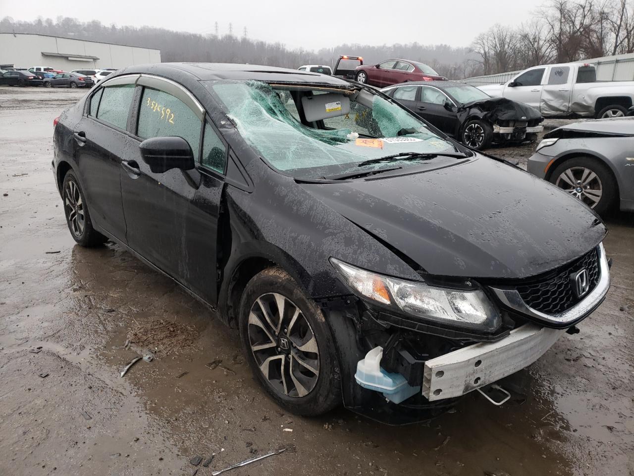 HONDA CIVIC EX 2015 with VIN 2HGFB2F89FH505540 - Photo from auction